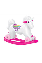 Dolu Unicorn Sallanan Tekerlekli At